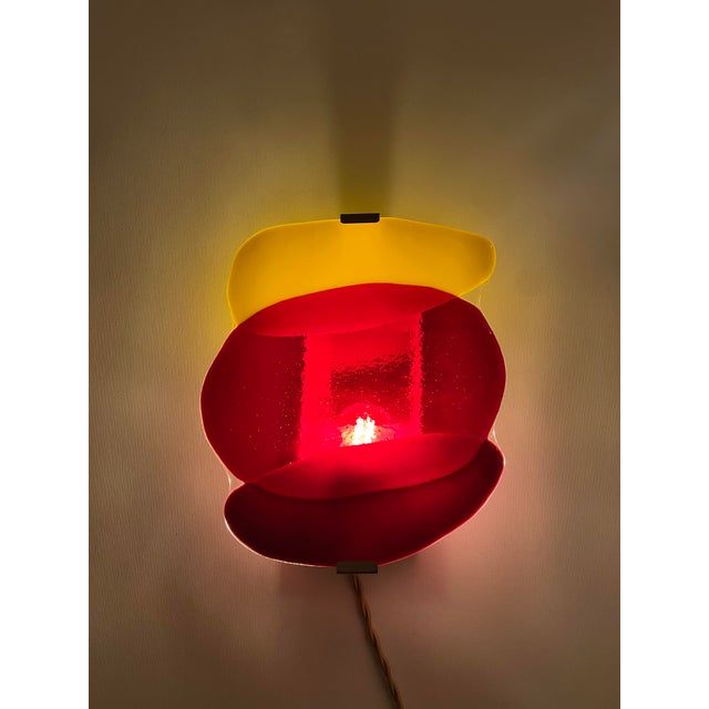 Not Yet Made - Made To Order Handcrafted Glass Wall Light by Olga Meyzinger For Sale - Image 5 of 9