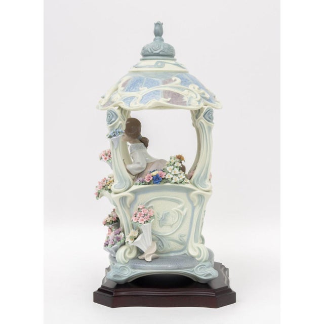 Lladro Lladro "Gazebo in Bloom" Porcelain Figurine For Sale - Image 4 of 18