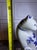 Blue Vintage MCM Blue White Porcelain Cat Figurine Hand Painted Thailand For Sale - Image 8 of 8