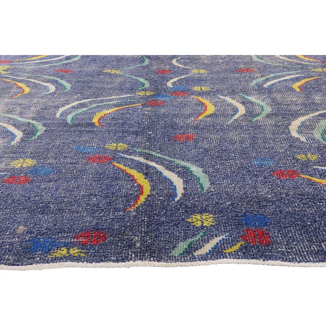 Zeki Muren Vintage Turkish Sivas Rug, 05'11 X 09'07 For Sale - Image 4 of 10