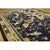 Textile 1920s Antique Navy Blue Deco Classical Chinese Garden Scene Peking Room Size Rug For Sale - Image 7 of 9