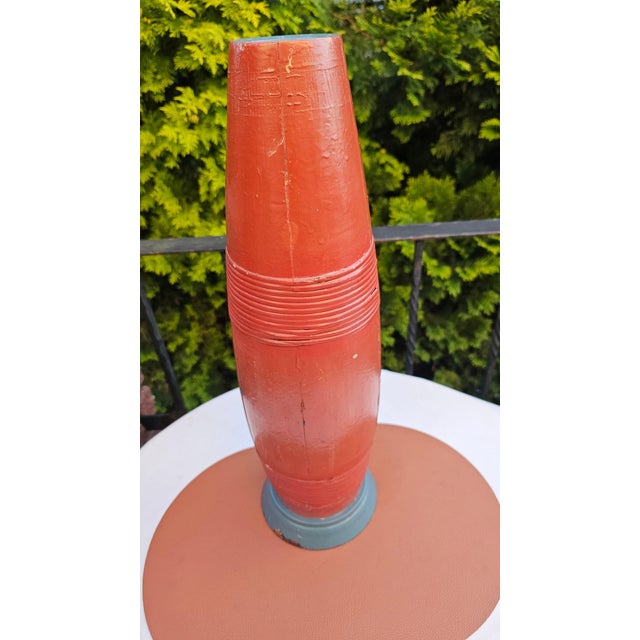 Painted Wooden Umbrella Stand, 1950s For Sale - Image 4 of 6
