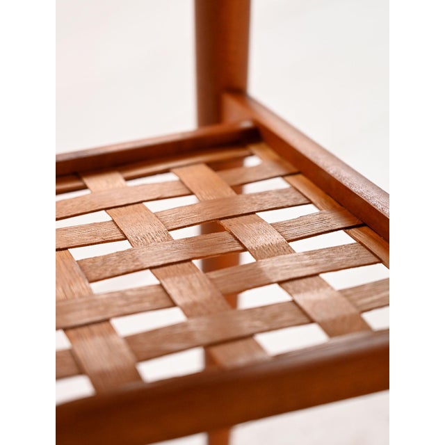 Brown Swedish Teak Coffee Table with Woven Top from Alberts Tibro, 1960s For Sale - Image 8 of 10