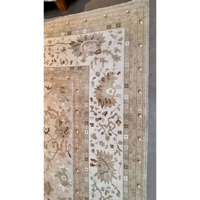 Beige Antalya Sultanabad Rug - 13'6''x 19'6'' For Sale - Image 8 of 10