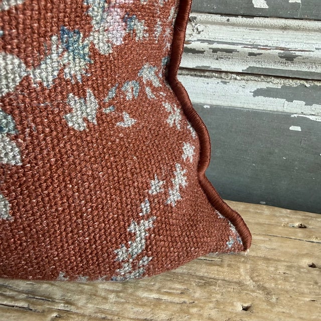 French French Linen Lumbar – Pompadour Argile 20 For Sale - Image 3 of 10
