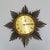 Metal Brass Sunburst Wall Clock from Junghans, 1960s For Sale - Image 7 of 8