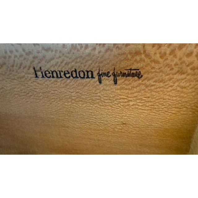 1970s Henredon Campaign-Style Chest of Drawers — Faux Shagreen Finish, Brass Hardware For Sale - Image 15 of 15