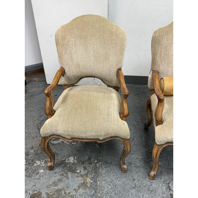 Kreiss Furniture Palazzo Arm Chairs, Pair For Sale - Image 11 of 12