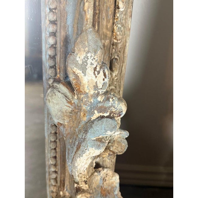 Pair of Monumental Italian Baroque Giltwood Mirrors-18th Century For Sale - Image 13 of 16