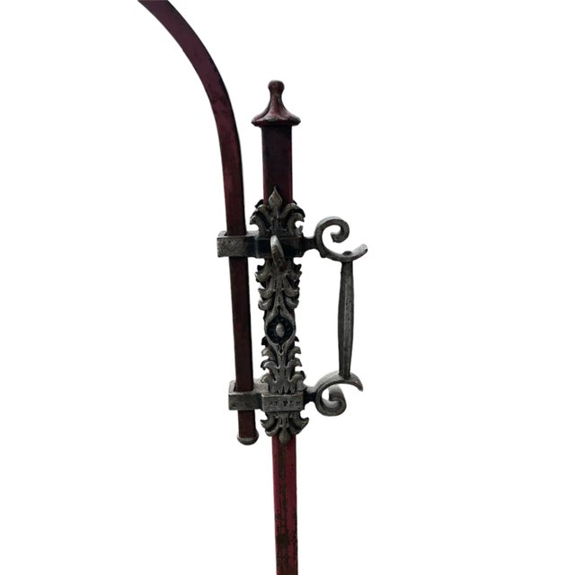 1900s French Wrought Iron Adjustable Height Birdcage For Sale - Image 10 of 11
