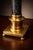 Metal Vintage Neoclassical Brass & Black Marble Column Table Lamp — 33” Tall With Linen Shade For Sale - Image 7 of 7