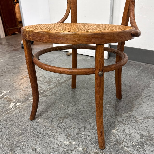 Thonet Bentwood Cane Seat Armchair, Vintage For Sale - Image 9 of 12