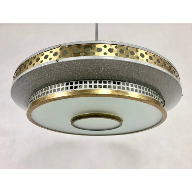 Space Age Ufo Pendant Lamp by Ludib Bratislava, 1950s For Sale - Image 4 of 11