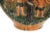 Early 20th century American glazed ceramic decoration jug with a rounded shape depicting Adam & Eve in the Garden of Eden,...
