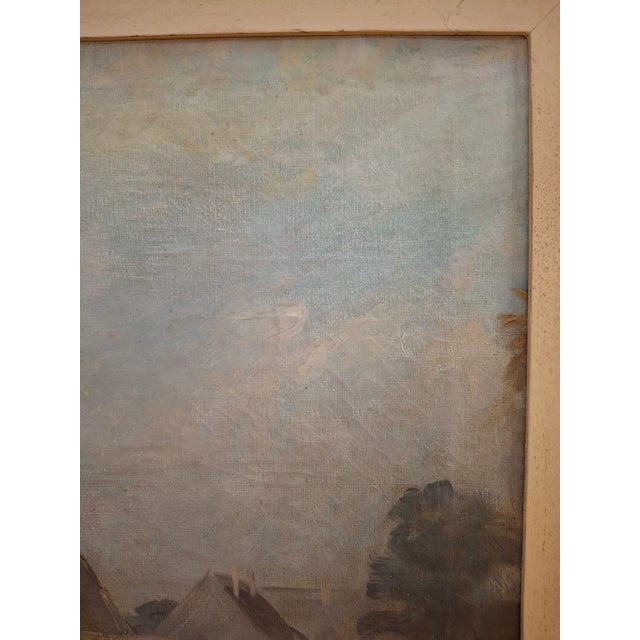 Lajos Szanto (1889-1965) "Market Scene" Original Oil Painting C.1930s For Sale - Image 10 of 12