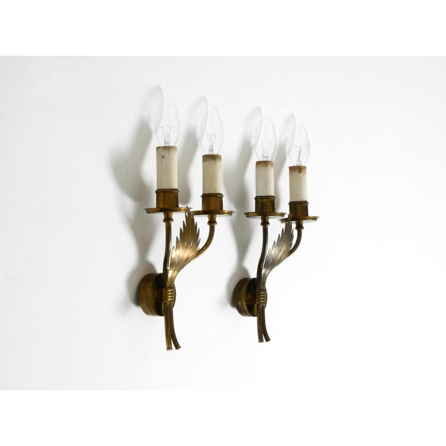 Mid-Century Modern Mid-Century Modern Brass Wall Lamps from Vereinigte Werkstätten, 1950s, Set of 2 For Sale - Image 3 of 18