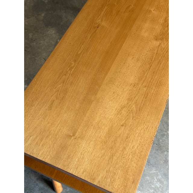 Sienna 1950s t.h. Robsjohn-Gibbbings for Widdicomb Tiered Console Table For Sale - Image 8 of 12