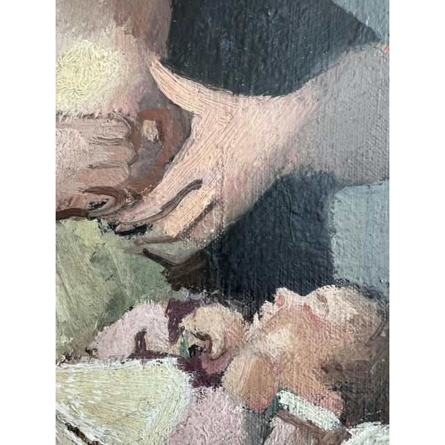Henry Meylan, Mère et enfant, Oil on Canvas, Framed For Sale - Image 7 of 13