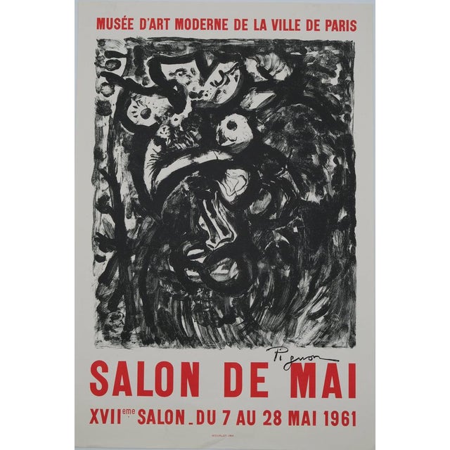 Salon de Mai 1961 Poster after Edouard Pignon For Sale - Image 4 of 4