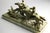 Continental Gilt Metal Equestrian Hunt Group, Circa 1900 — Riders, Horses & Hounds on Green Onyx Base For Sale - Image 11 of 14