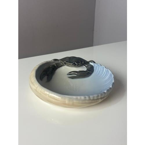 Blue Model 3131 Crab Shell Bowl by Jørgen Baslov for Royal Copenhagen For Sale - Image 8 of 11