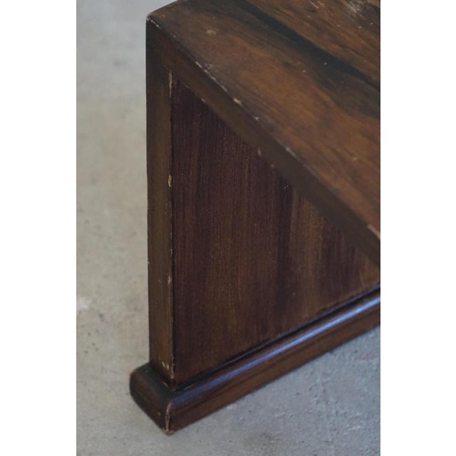 Brown Danish Art Deco Decorative Multifunctional Side Table / Pedestal, 1930s For Sale - Image 8 of 17