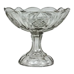Boston & Sandwich American Pressed Glass Pineapple Pattern Compote