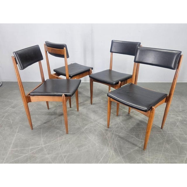 Wood Mid-Century Dining Chairs, Denmark, 1970s, Set of 4 For Sale - Image 7 of 13