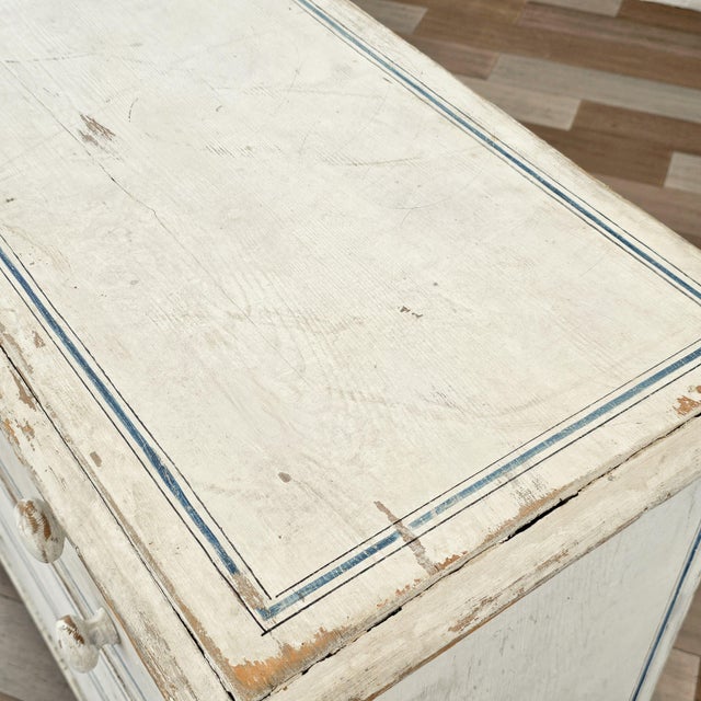 Antique English Pine Painted Dresser - Circa 1880 For Sale - Image 13 of 14