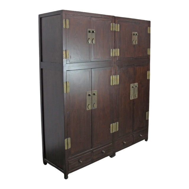 Pair Antique Tianjin Cabinet For Sale
