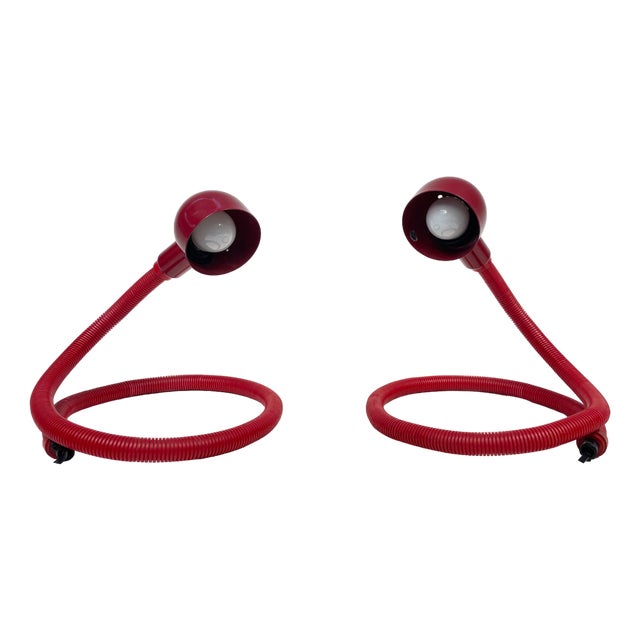 Jointed Snake Lamps, 1970s, Set of 2 For Sale