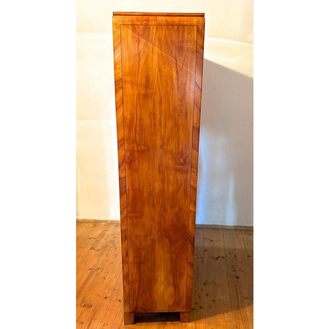 19th Century Biedermeier Cabinet in Marquetry Cherrywood, Prague, 1825 For Sale - Image 10 of 18