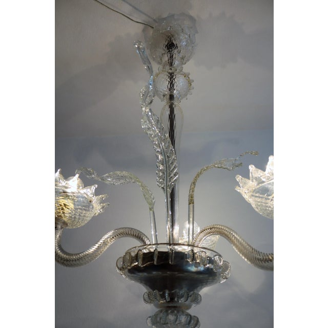 Italian Murano Glass Chandelier, 1950s For Sale - Image 11 of 18