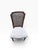 Taupe Vintage French Provincial Cane-Back Side Chairs With Taupe Upholstery, Pair For Sale - Image 8 of 9