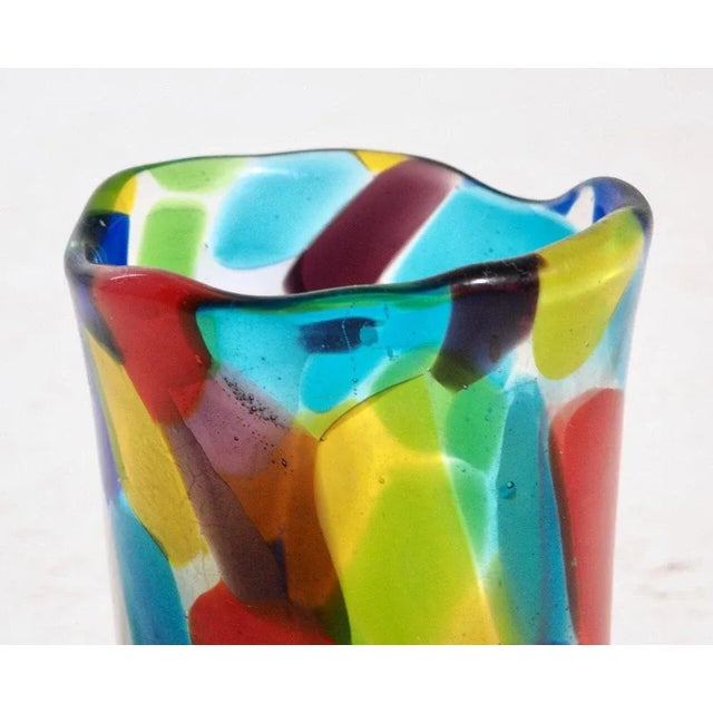 Italian Multicolored Vase, 1920s / 30s For Sale - Image 3 of 5