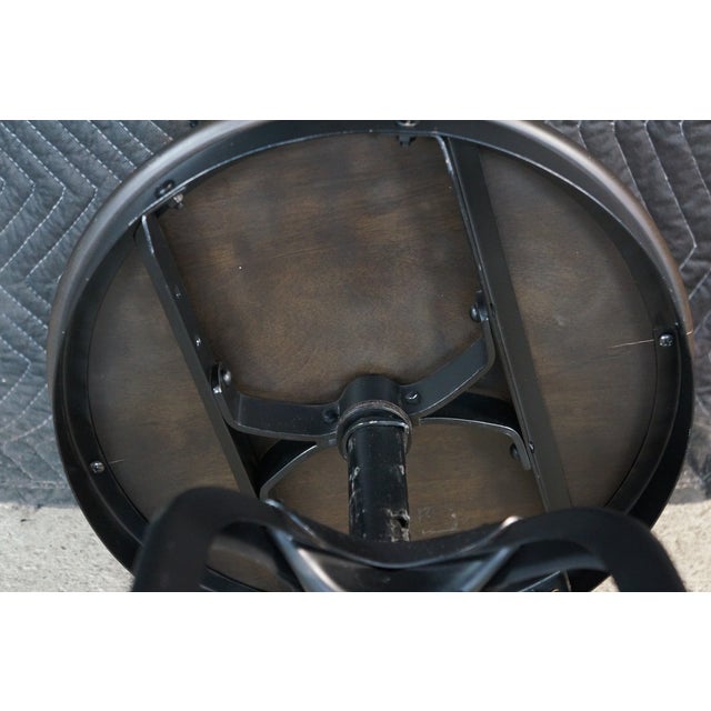3 Restoration Hardware Industrial Modern Adjustable Vintage Toledo Bar Stools Set For Sale - Image 16 of 18
