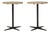 1970s French Iron Bistro Tables With Brass Tops - A Pair For Sale