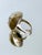Gold 1960s 14k Gold Diamond Starburst Dome Ring With Celestial Modernist Design, Size 6.5 For Sale - Image 8 of 8
