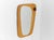 1960s Vintage Wooden Asymetric Wall Mirror, Sweden, 1960s For Sale - Image 5 of 11