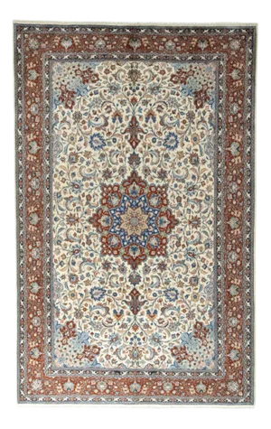 Hand-Knotted Middle Eastern Sarouck Rug
