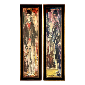 A Set of Circus Paintings