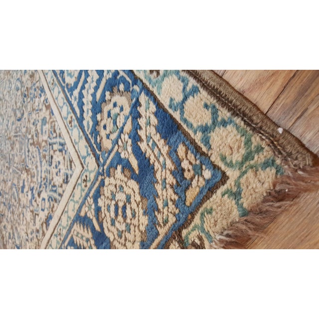 Gray Antique Persian Bakhshaish, Taupe Handmade Wool Oriental Rug For Sale - Image 8 of 15