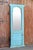 Antique Haveli Blue Floor Mirror For Sale - Image 4 of 6