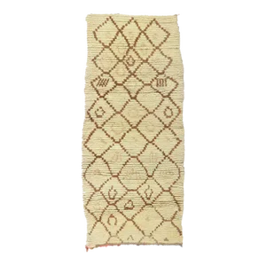 Late 20th Century Vintage Moroccan Azilal Rug, 02'11 X 06'04