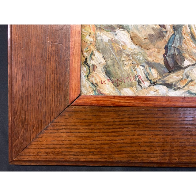 René Le Forestier, La Rochelle Coast, Oil on Canvas, 1950s, Framed For Sale - Image 6 of 13