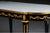 1960s Designer Couch Table in Louis XVI Black, White Marble For Sale - Image 10 of 10
