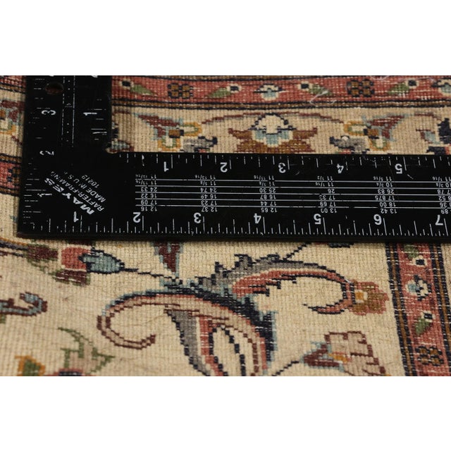 Vintage Beige Indian Kashan Rug - 02'01 X 03'02 For Sale In Dallas - Image 6 of 9