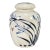 Vintage Blue & White Porcelain Tea Jar With Lid – Orchid Motif & Calligraphy, "Wan Yu" Mark For Sale