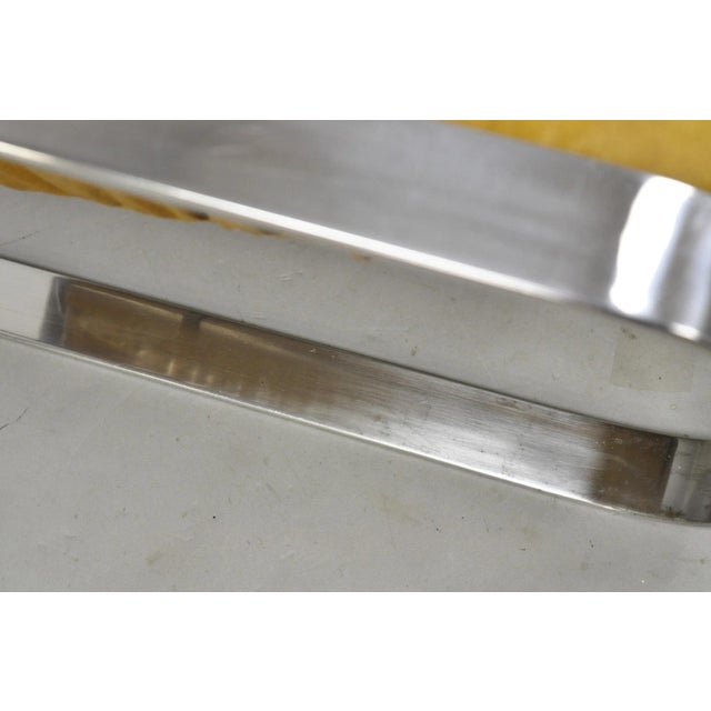 Mid Century Modern Chrome Milo Baughman Style Club Lounge Chair by Agi Ind. For Sale - Image 9 of 18