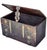 Mid 20th Century Hand-Crafted Brass-Inlaid Asian Wooden Chest Accent For Sale In New York - Image 6 of 10